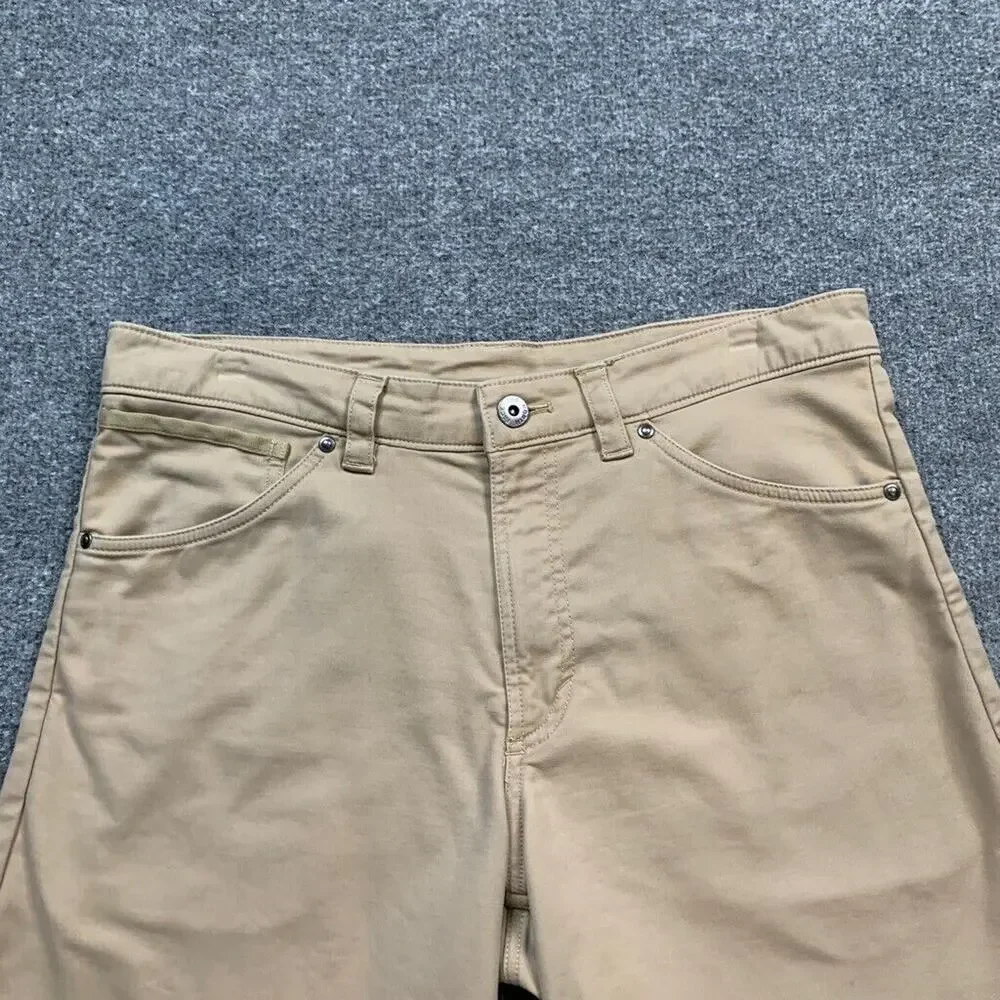 The North Face Shorts Mens 32 Wheat Cotton Stretch Flat Front Casual‎ Walk Chino